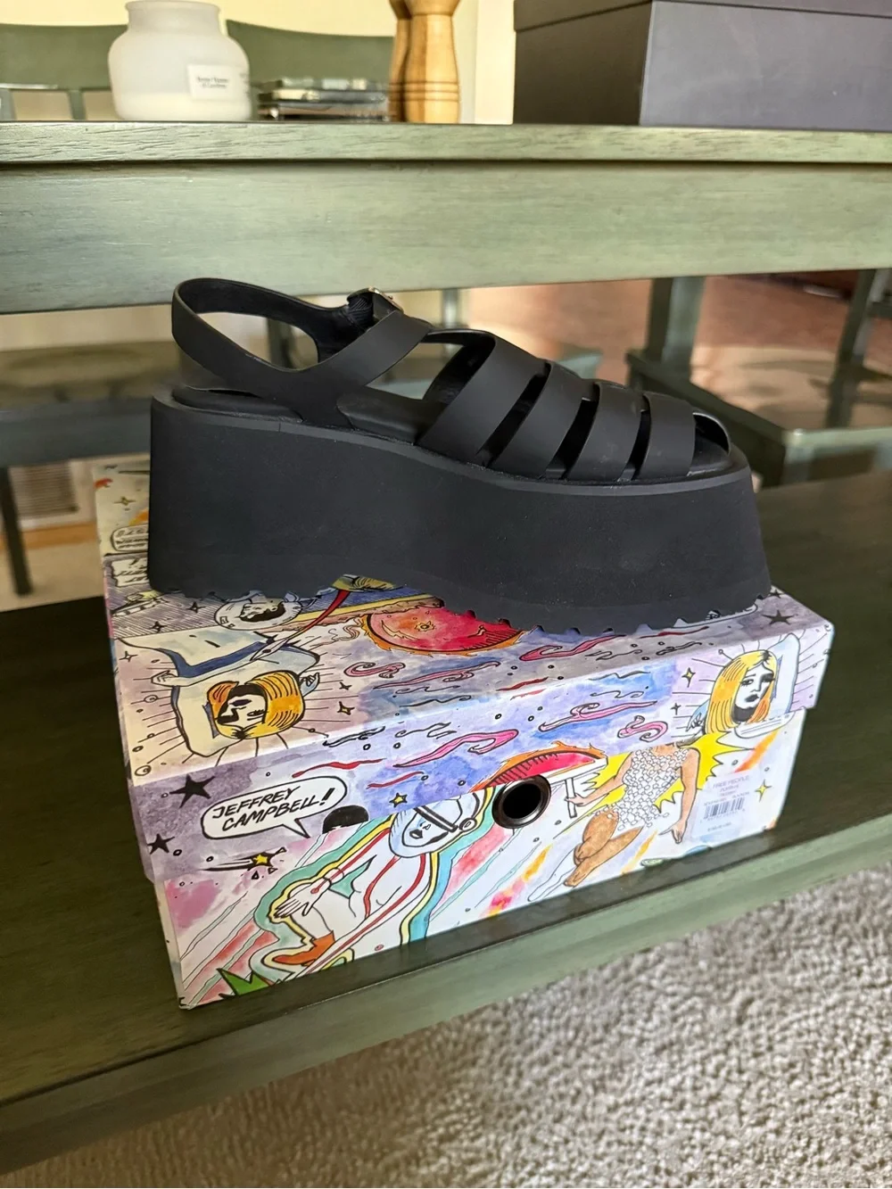 NWT Jeffery Campbell Platform Sandals 6.5